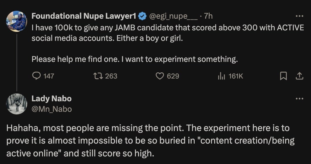 Lawyer set to give N150K to UTME students with above 300, gives condition